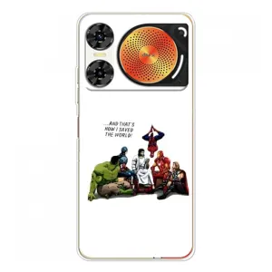 Чехлы для ZTE Nubia Music 2 (Для Христиан) (Иисус супергерой)