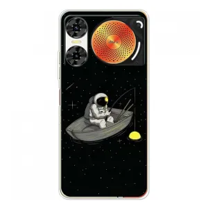 Силиконовый Чехол с принтом "Космонавты" на ZTE Nubia Music 2 (Космонавт на рыбалке)
