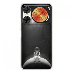 Силиконовый Чехол с принтом "Космонавты" на ZTE Nubia Music 2 (Космонавт романтик)