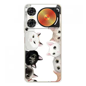 Силиконовый чехол с котиком для ZTE Nubia Music 2 (Коты)