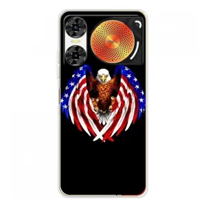 Чехол Флаг USA для ZTE Nubia Music 2 (Крылья США)