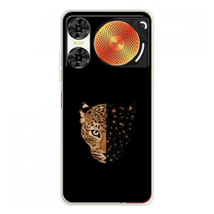 Чехол с леопардовым принтом на ZTE Nubia Music 2 (Леопард на черном)