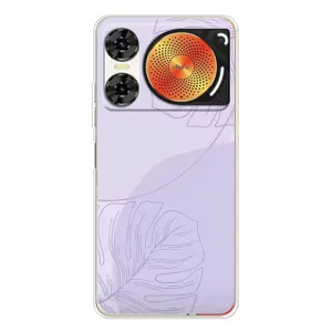 Чехол цветочный дизайн для ZTE Nubia Music 2 (Монстера фиолетовая)