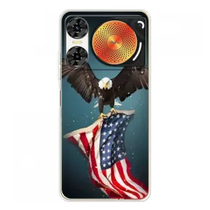 Чехол Флаг USA для ZTE Nubia Music 2 (Орел и флаг)