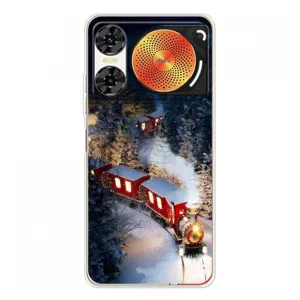 Силиконовый бампер на рождество для ZTE Nubia Music 2 (Поезд)