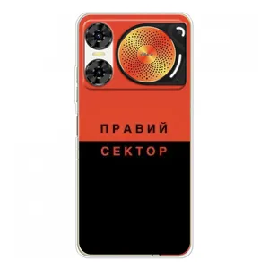 Чехлы УПА (Красно-Чёрный) на ZTE Nubia Music 2 (Правый Серктор)