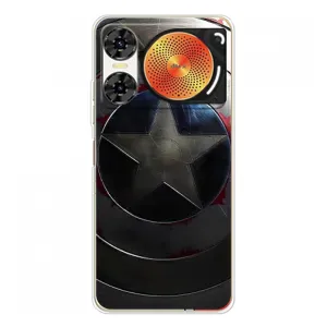 Чехол с Щитом Капитана Америки на ZTE Nubia Music 2 (Ретро Щит Капитана)