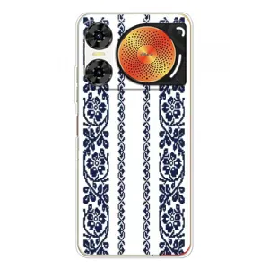 Силиконовый Чехол на ZTE Nubia Music 2 с картинкой Вышиванки (Синяя вышиванка)