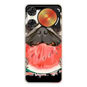 Чехол (ТПУ) Милые собачки для ZTE Nubia Music 2 (Смешной Мопс)
