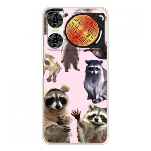 Силиконовый Чехол с Енотами на ZTE Nubia Music 2 (Смешные Еноты)