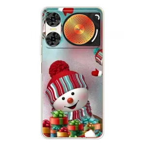 Чехлы на Новый Год ZTE Nubia Music 2 (Снеговик в шапке)