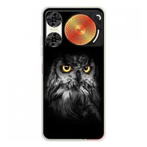 Чехлы с принтом СОВЫ для ZTE Nubia Music 2 (Сова на чёрном)