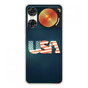 Чехол Флаг USA для ZTE Nubia Music 2 (USA)