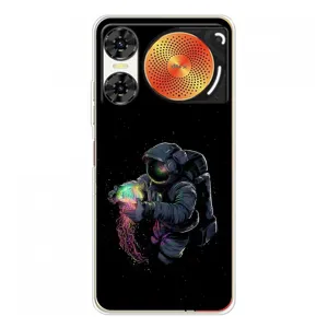 Силиконовый Чехол с принтом "Космонавты" на ZTE Nubia Music 2 (В руках земля)