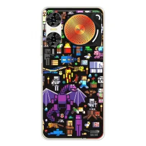 Чехол майнкрафт для ZTE Nubia Music 2 (Все персонажи)