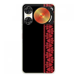 Силиконовый Чехол на ZTE Nubia Music 2 с картинкой Вышиванки (Вышиванка на черном)