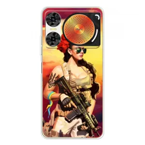 ЗСУ Чехлы (TPU) для ZTE Nubia Music 2 (Женщина солдат)