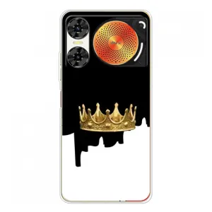 Чехол (Корона на чёрном фоне) для ZTE Нюбия Мьюзик 2 (Золотая корона)