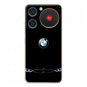 Силиконовый бампер с картинкой машины на ZTE Nubia Music (Черный BMW)