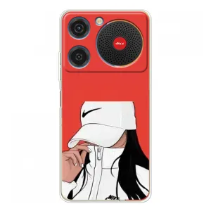 Силиконовый Чехол на ZTE Nubia Music с картинкой Стильных Девушек (Девушка Nike)