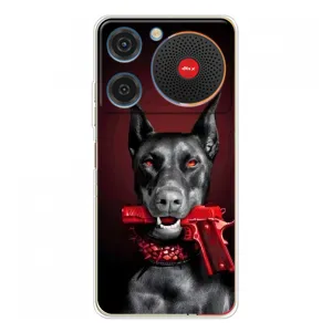 Чехол ДОБЕРМАН для ZTE Nubia Music (Доберман злой)