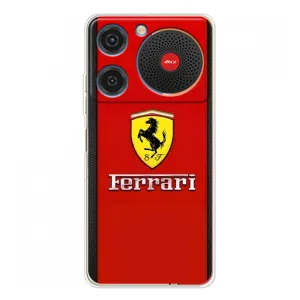 Силиконовый бампер с картинкой машины на ZTE Nubia Music (Ferrari Logo)