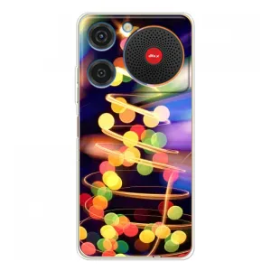 Чехол Новогодняя Елка на ZTE Nubia Music (Гирлянды)