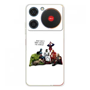 Чехлы для ZTE Nubia Music (Для Христиан) (Иисус супергерой)