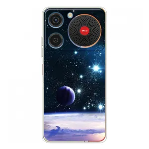Чехол (ТПУ) с планетами на ZTE Nubia Music (Космический вид)