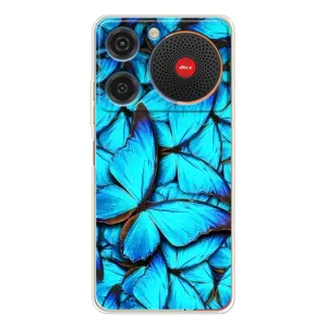 Силиконовый бампер с картинкой животных для ZTE Nubia Music (Крылья бабочек)