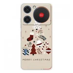 Чехол Санта Клаус для ZTE Nubia Music (Merry Christmas)