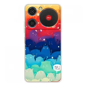 Силиконовый чехол с котиком для ZTE Nubia Music (Mew)