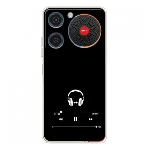 Чехол с картинками на черном фоне для ZTE Nubia Music (Плеер)