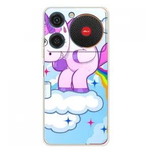 Чехол Unicorn на ZTE Nubia Music (Радуга единорожка)