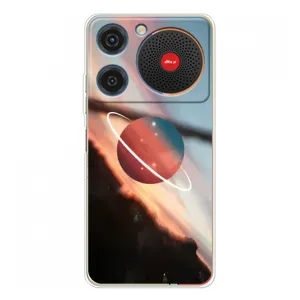 Чехол (ТПУ) с планетами на ZTE Nubia Music (Сатурн)