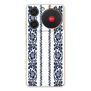 Силиконовый Чехол на ZTE Nubia Music с картинкой Вышиванки (Синяя вышиванка)