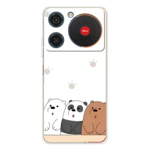 Чехлы с изображением разных животных для ZTE Nubia Music (Удивленные медвеженки)