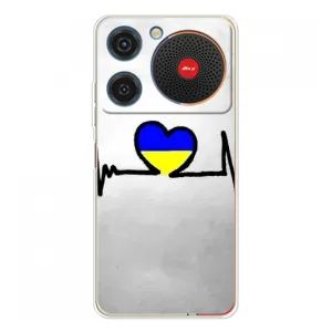 Силиконовый Чехол на ZTE Nubia Music (Я-Украина) (Украинская кардиограмма)
