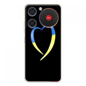 Силиконовый Чехол на ZTE Nubia Music (Я-Украина) (Украинское сердце)