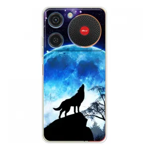 Чехол с Волком на ZTE Nubia Music (Воет на луну)