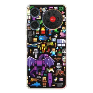 Чохол майнкрафт для ZTE Nubia Music (Усі персонажі)