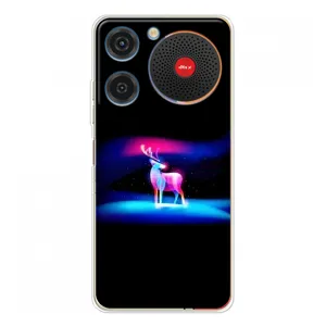 Силиконовый бампер с картинкой животных для ZTE Nubia Music (Яркий олень)