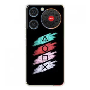 Чехол КИБЕРСПОРТ для ZTE Nubia Music (Значки Sony)