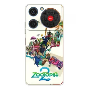 Силиконовый чехол с принтом Зоотрополіс для ZTE Nubia Music (Зоотрополис логотип)