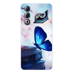 Силиконовый бампер с картинкой животных для ZTE Nubia Neo 3 GT (Бабочка синяя)