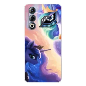 Чехол Unicorn на ZTE Nubia Neo 3 GT (Единорожки на тучках)