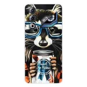 Силиконовый Чехол с Енотами на ZTE Nubia Neo 3 GT (Енот в очках)