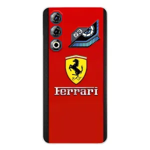 Силиконовый бампер с картинкой машины на ZTE Nubia Neo 3 GT (Ferrari Logo)