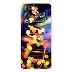 Чехол Новогодняя Елка на ZTE Nubia Neo 3 GT (Гирлянды)