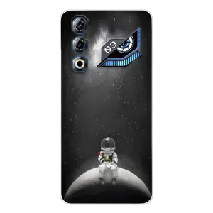 Силиконовый Чехол с принтом "Космонавты" на ZTE Nubia Neo 3 GT (Космонавт романтик)